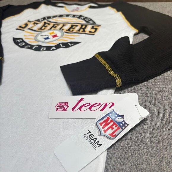 Teens NFL PITTSBURGH STEFELRS FOOTBALL long sleeve Shirt L (10-12) - Picture 3 of 6